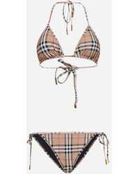 Burberry Synthetic Printed Stretch Nylon Swimsuit - Save 12% - Lyst