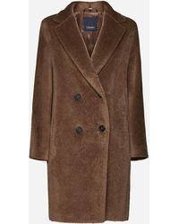 Max Mara Wool Roseto in Brown | Lyst
