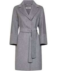 Max Mara - Melange Arona Short Belted Coat - Lyst