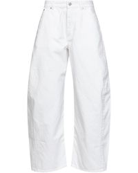 Alaïa - Cotton Denim Rodeo Jeans - Lyst