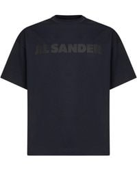 Jil Sander - Lightweight Cotton Jersey Logo T-Shirt - Lyst