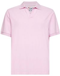 MC2 Saint Barth - Stretch Cotton Piquet Charles Buttonless Polo Shirt - Lyst