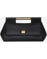 Dolce & Gabbana - Sicily Leather Medium Clutch Bag - Lyst