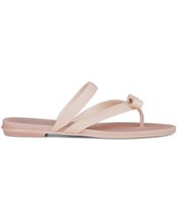 Ferragamo - Rubber Vara Bow Thong Sandals - Lyst