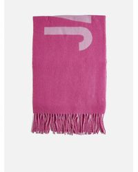 Jacquemus L'écharpe Pampero Logo Wool Scarf in Black