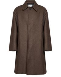 Studio Nicholson - Loden Wool-Blend Ady Single-Breasted Coat - Lyst
