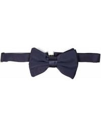 Giorgio Armani - Midnight Silk Twill Pre-Tied Bow Tie - Lyst
