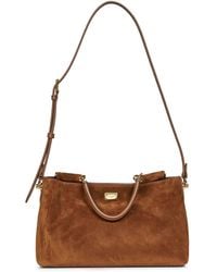 Dolce & Gabbana - Camel Vittoria Medium Handbag With Shoulder Strap - Lyst