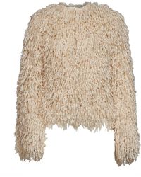 Fendi - Long-Pile Cashmere And Mohair Jacket<Br - Lyst