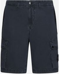 Stone Island - Slim-fit Cotton Cargo Shorts - Lyst