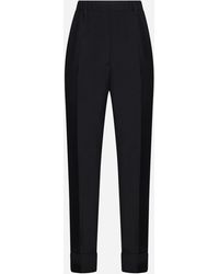 Prada - Wool And Mohair Trousers - Lyst