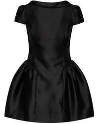 Self-Portrait - Taffeta Collared Minidress - Lyst