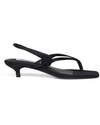 TOTEME - Satin Flip Flops Slingback Sandals - Lyst