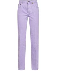 Chloé - Fog Denim Straight Jeans - Lyst