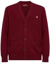 Gucci - Wool And Cashmere Embroidered Cardigan - Lyst