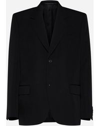 Balenciaga - Wool Single-breasted Blazer - Lyst