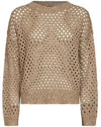 Max Mara - Camel Knit Mstgeyser Boxy Sequin Top - Lyst