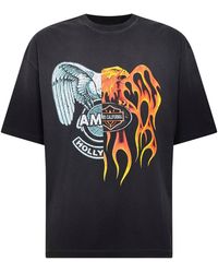 Amiri - Cotton Jersey Oversized Spliced T-Shirt - Lyst