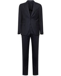 Tagliatore - Pinstriped Wool Vesuvio Single-Breasted Suit - Lyst