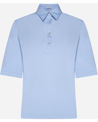 Blanca Vita - Platy Viscose-blend Polo Shirt - Lyst