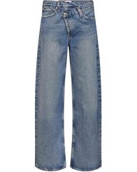 Agolde - Light Denim Arc Criss Cross Jeans - Lyst