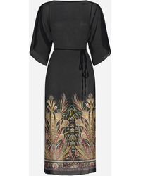 Etro - Print Long Beach Cover Up Cress - Lyst