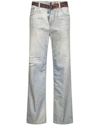 Haikure - Denim Bonnie Boyfriend Jeans With Trompe-L'Œil Print - Lyst