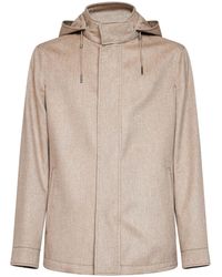 ZEGNA - Oasi Cashmere Elements Cima Hooded Jacket - Lyst