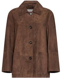 Max Mara - Jacket Smmastrale Suede Lambskin Bomber - Lyst