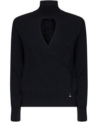 Herno Resort - Carded Wool Resort Sweater With Cut-Out - Lyst