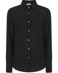 Blanca Vita - Onyx Crepe Corten Shirt - Lyst