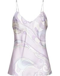 PUCCI - Orchidee Print Silk Top - Lyst