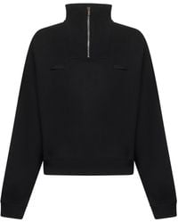 Jacquemus - Felpa Con Mezza Zip Gros Grain - Lyst