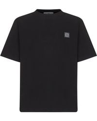 Stone Island - Compass Patch Cotton T-Shirt - Lyst