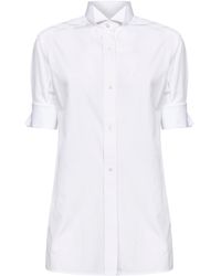 Maison Margiela - Cotton Poplin Short-Sleeved Shirt - Lyst
