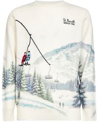 Mc2 Saint Barth - Maglione Heron Con Stampa Jacquard - Lyst