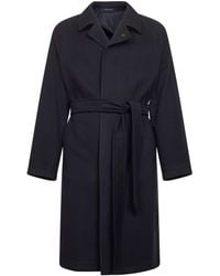 Tagliatore - Wool And Cashmere Salomons Wrap Coat - Lyst