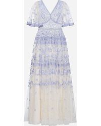 Needle & Thread Sweetheart Lace Gown - White