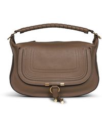 Chloé - Deep Taupe Marcie Small Shoulder Bag<Br - Lyst