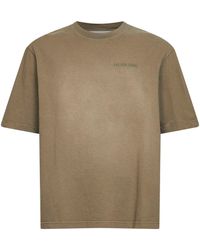Golden Goose - Bleached Cotton Jersey Journey T-Shirt - Lyst