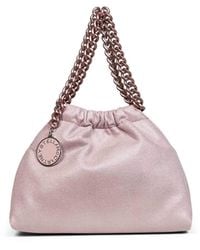 Stella McCartney - Shell Falabella Mini Drawstring Crossbody Bag - Lyst