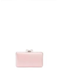 Self-Portrait - Clutch Bag With Shoulder Strap And Crystal Bow - Lyst