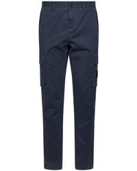 Stone Island - Organic Stretch Broken Twill Cargo Trousers - Lyst