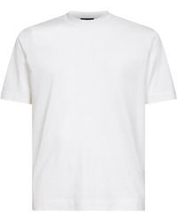 ZEGNA - Cotton And Silk Leggerissimo T-Shirt - Lyst