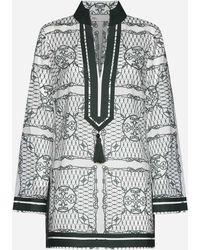 Tory Burch - Print Cotton Tunic Dress - Lyst