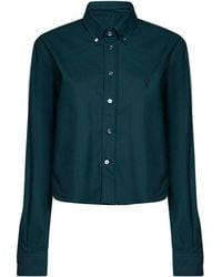 Ami Paris - Cotton Poplin Cropped Shirt - Lyst
