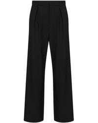 MM6 by Maison Margiela - Wool Blend Pleated Trousers - Lyst