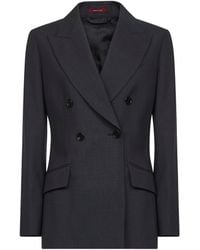 Gucci - Double-Breasted Wool Jacket By Gg - Lyst
