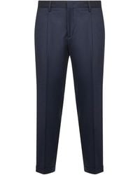 D 40 - Wool And Cashmere Flannel Tiberio Trousers - Lyst