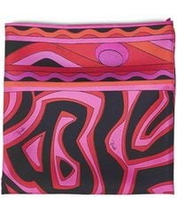 PUCCI - Triangle Scarf Labirinto Print/ Silk - Lyst